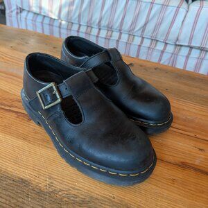 Dr Martens Women's Polley Mary Jane Slip Resistant Buckle Shoes Restaurant 9